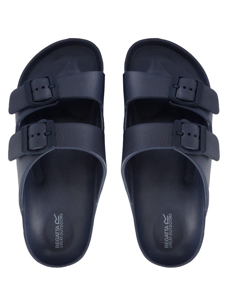 Regatta - Sandales motif/style Doubles sangles BROOKLYN Bleu marine - Kiabi