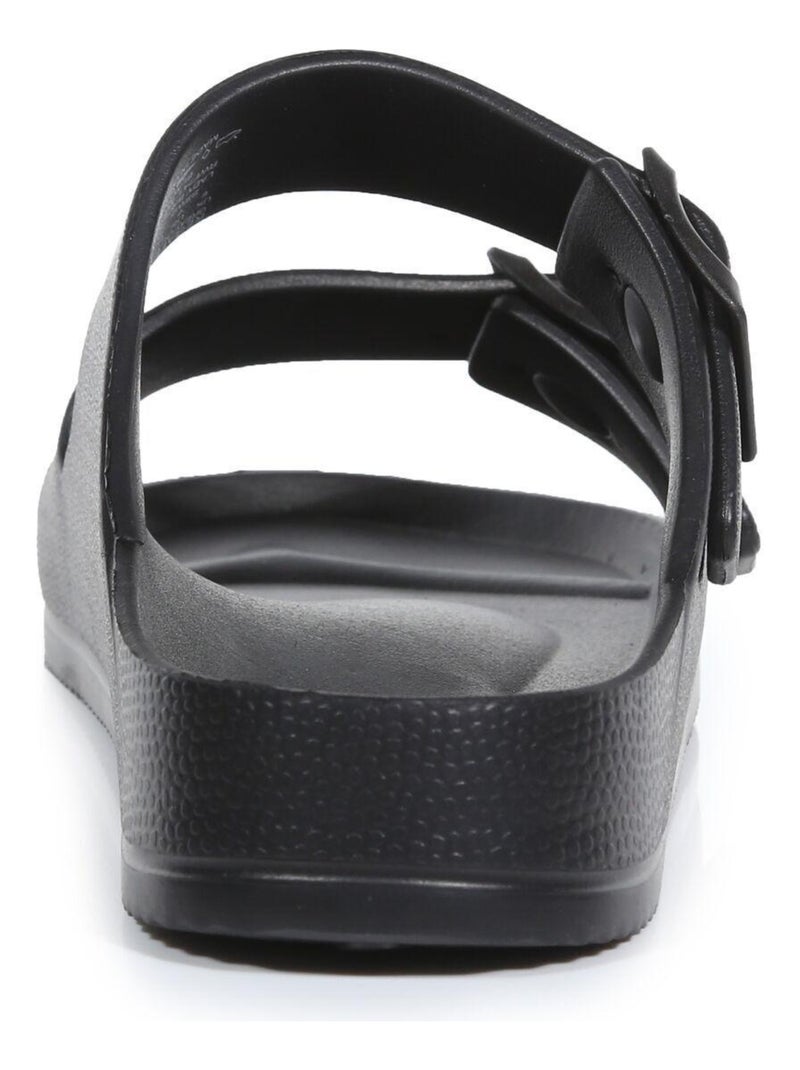Regatta - Sandales motif/style Doubles sangles BROOKLYN Noir - Kiabi