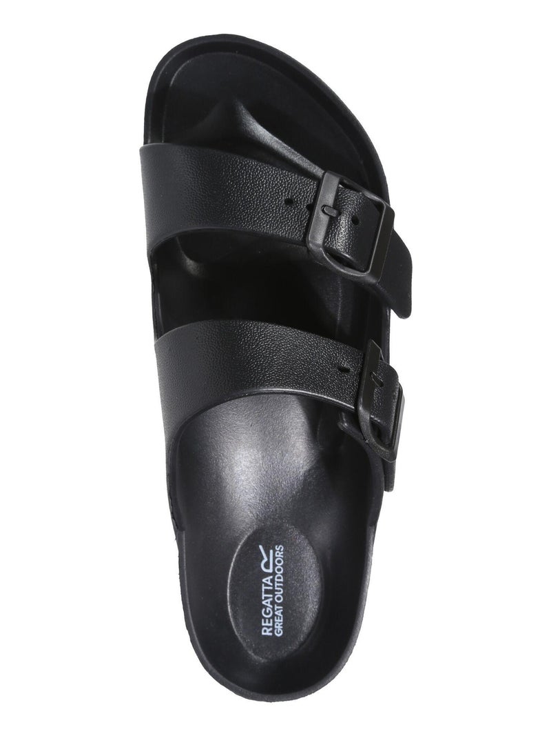 Regatta - Sandales motif/style Doubles sangles BROOKLYN Noir - Kiabi