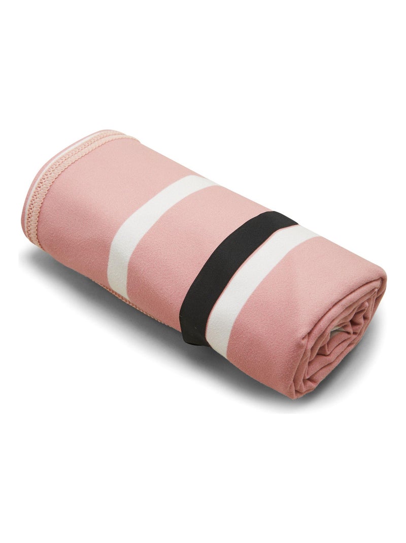 Regatta - Serviette de plage motif/style rayé Rose pâle - Kiabi