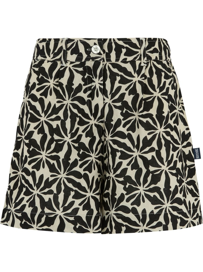 Regatta - Short à taille semi-élastiquée motif/style floral abstrait SABELLE Beige - Kiabi