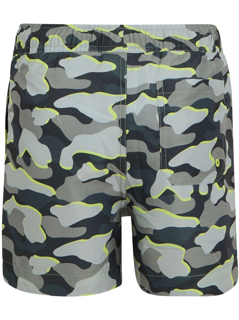 Regatta - Short de bain motif/style camouflage SKANDER Gris foncé - Kiabi
