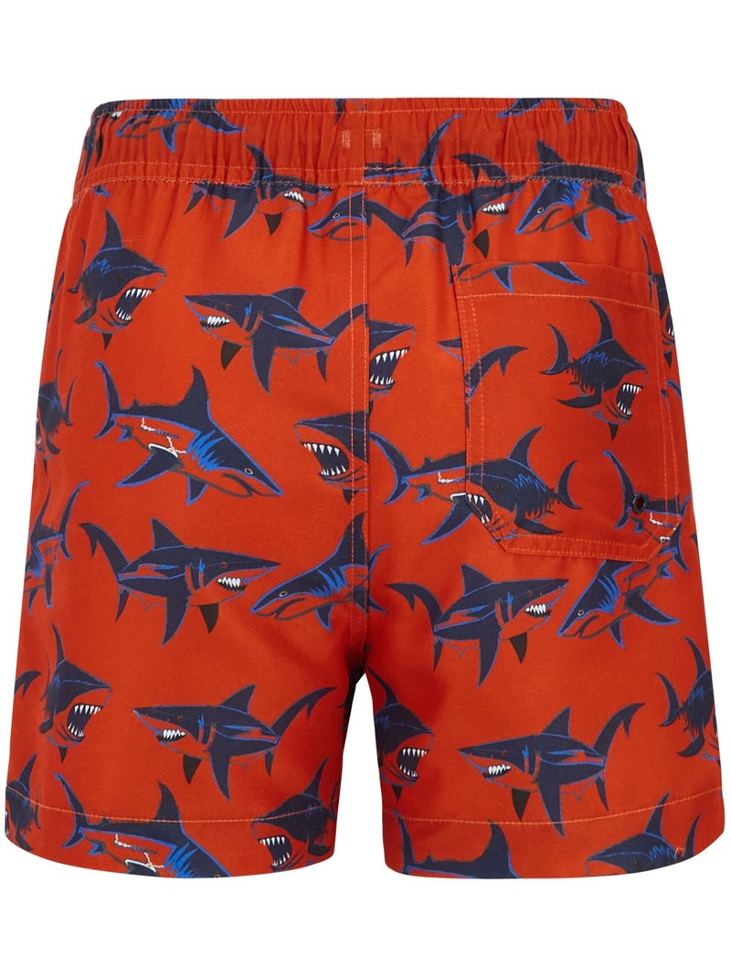 Regatta - Short de bain motif/style Requin SKANDER Rouge brique - Kiabi