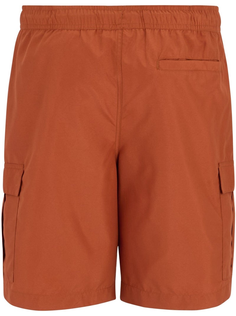 Regatta - Short de bain uni à taille élastiquée BLANMONT Orange/Rouge - Kiabi