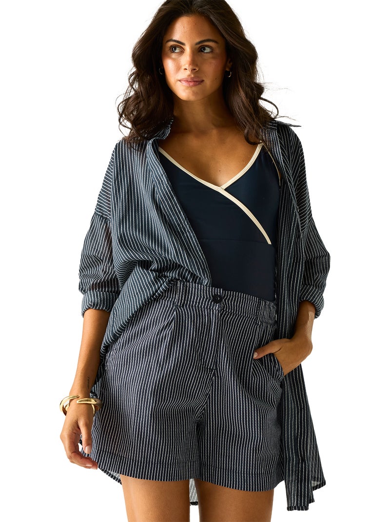 Regatta - Short décontracté motif/style rayure verticale SABELLE Bleu Blanc - Kiabi
