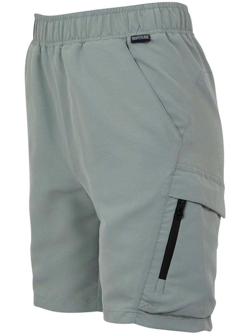 Regatta - Short uni à taille élastiquée SORCER Gris Vert - Kiabi