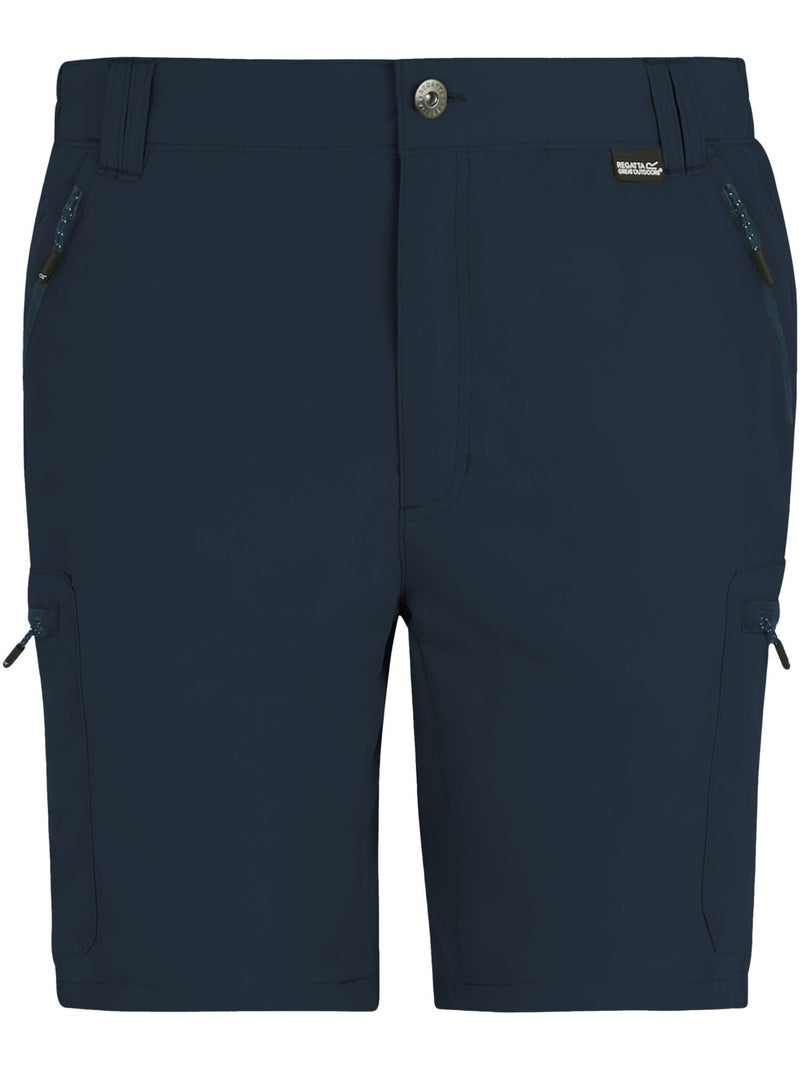Regatta - Short uni à taille semi-élastiquée LEESVILLE Bleu marine - Kiabi