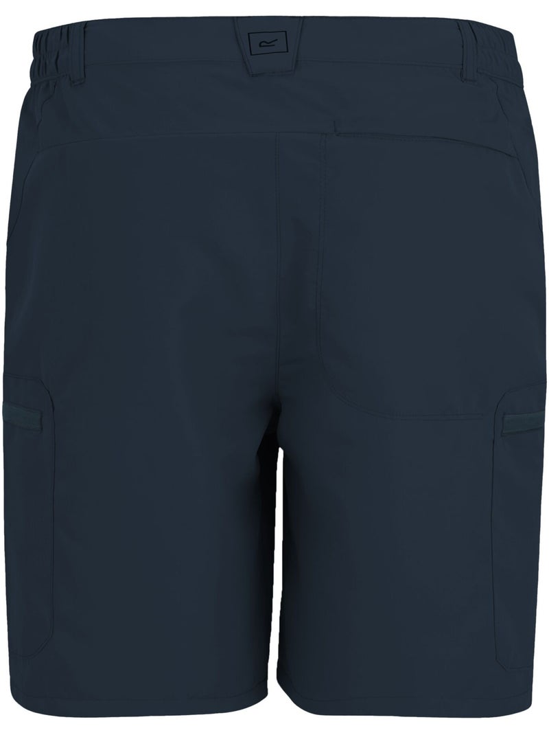 Regatta - Short uni à taille semi-élastiquée LEESVILLE Bleu marine - Kiabi