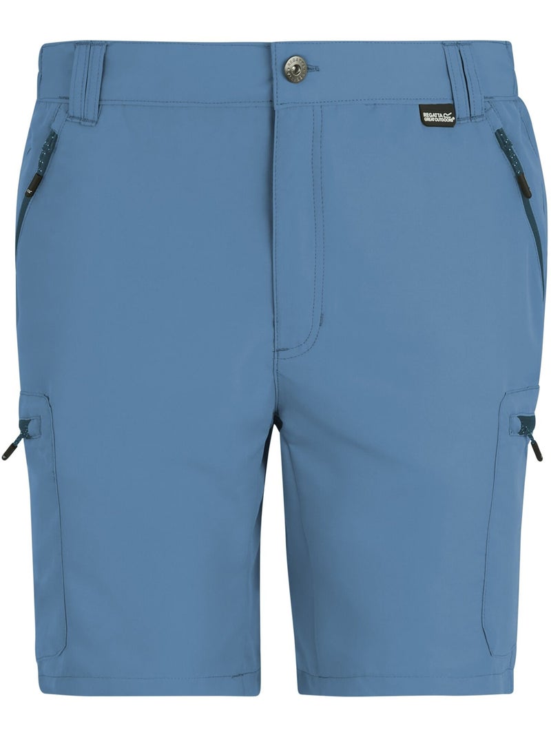 Regatta - Short uni à taille semi-élastiquée LEESVILLE Gris Bleu - Kiabi