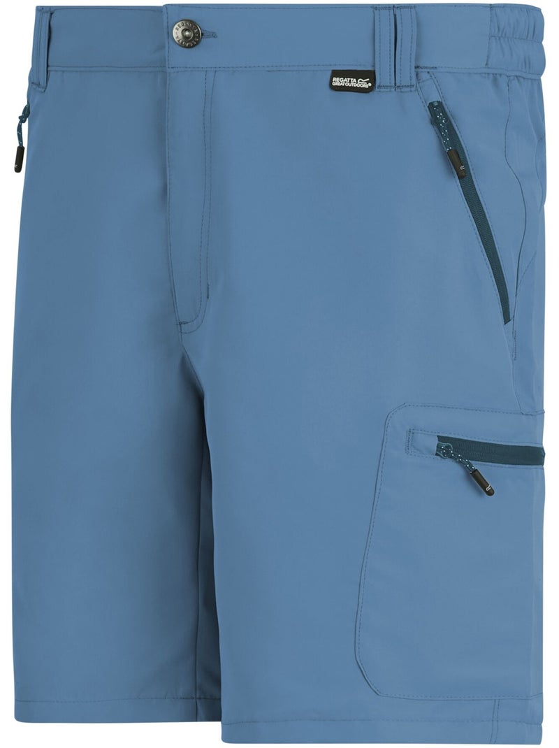 Regatta - Short uni à taille semi-élastiquée LEESVILLE Gris Bleu - Kiabi