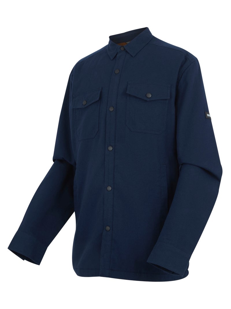 Regatta - Surchemise motif/style uni SPENNITH Bleu Marron - Kiabi