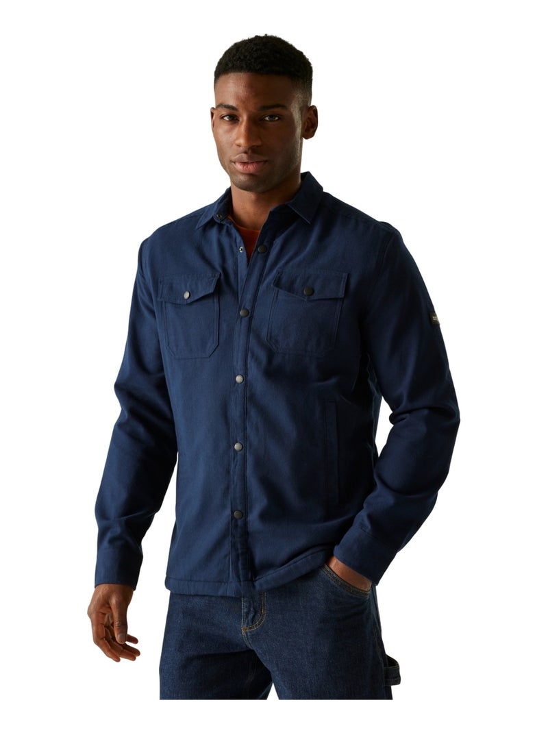 Regatta - Surchemise motif/style uni SPENNITH Bleu Marron - Kiabi
