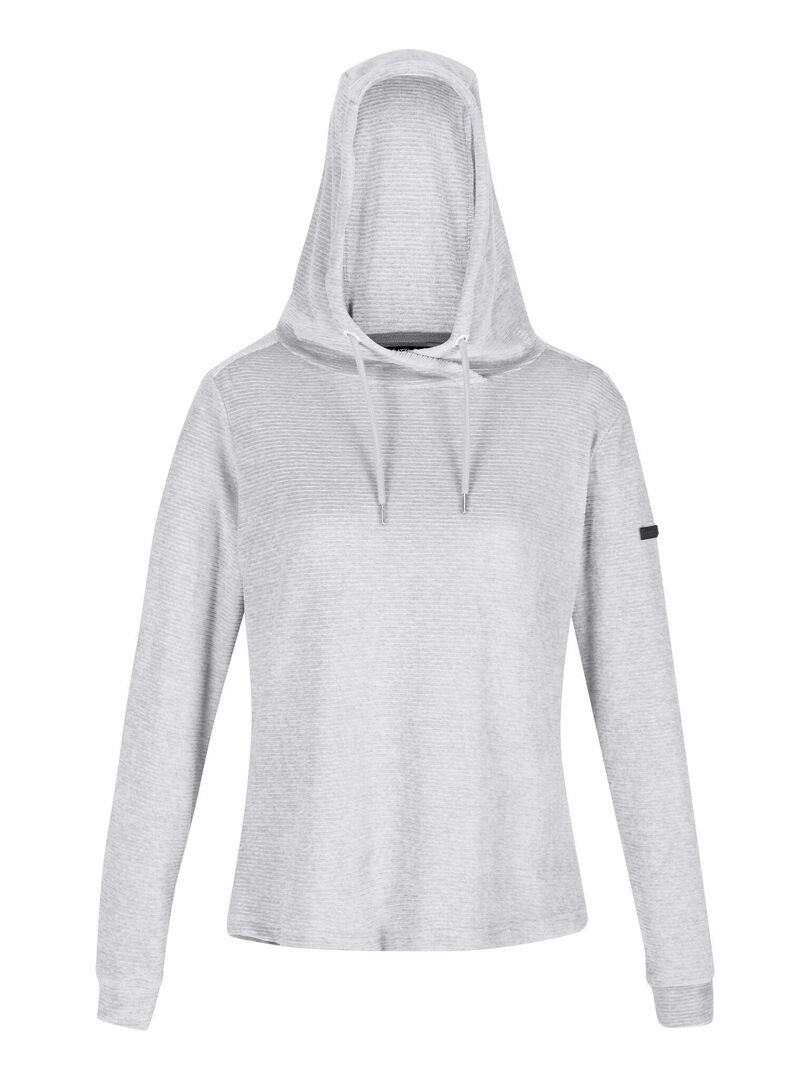 Sweat à capuche Logo, Gris moyen