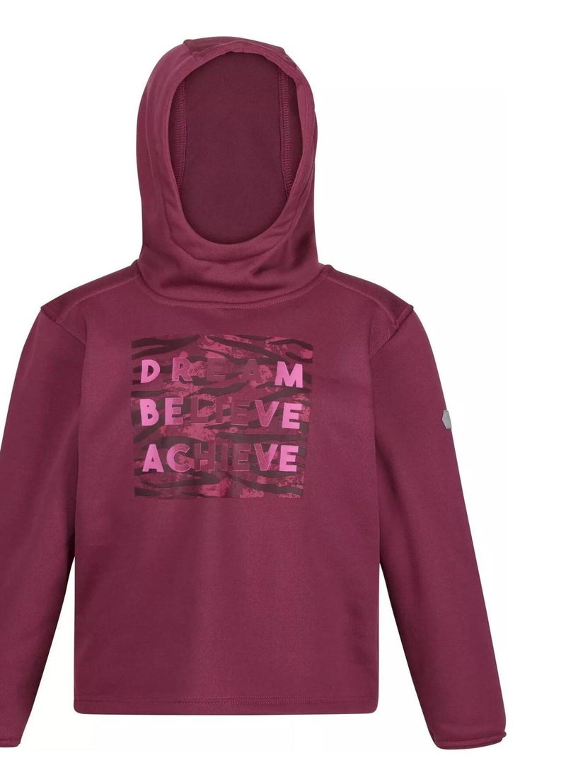 Regatta - Sweat à capuche DREAM BELIEVE ACHIEVE Rouge pourpre - Kiabi