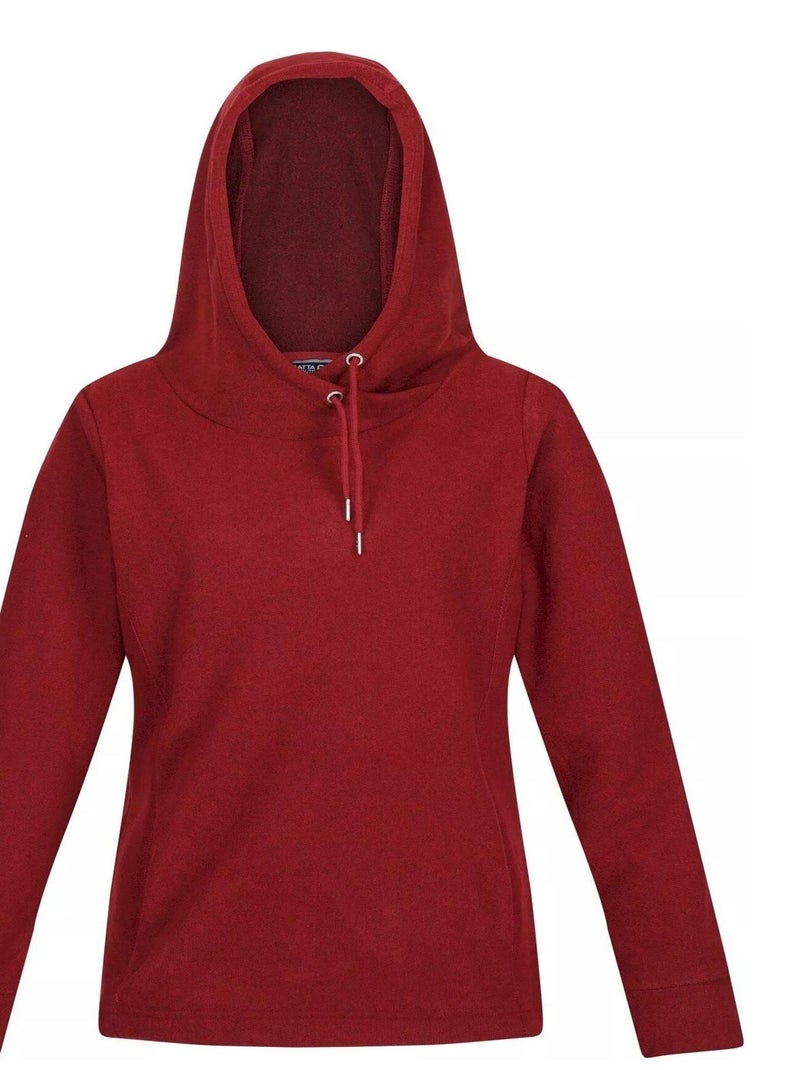 Veste Polaire Femme Regatta, Bordeaux, Capuche, Zip Intégral, Taille 12 UK