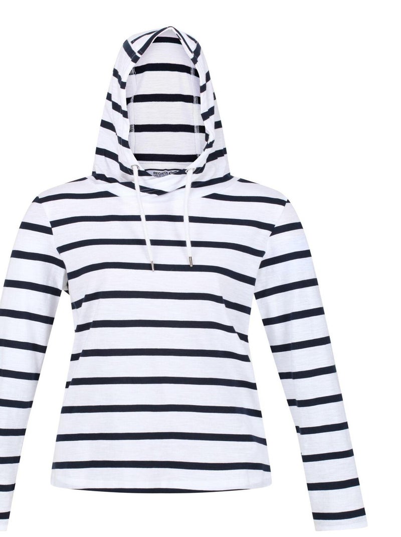 Regatta - Sweat à capuche MAELYS Blanc Bleu - Kiabi