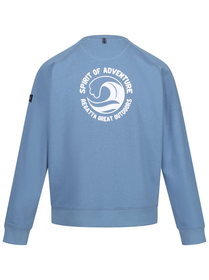 Regatta - Sweat motif/style ondulé NITHSDALE Bleu - Kiabi