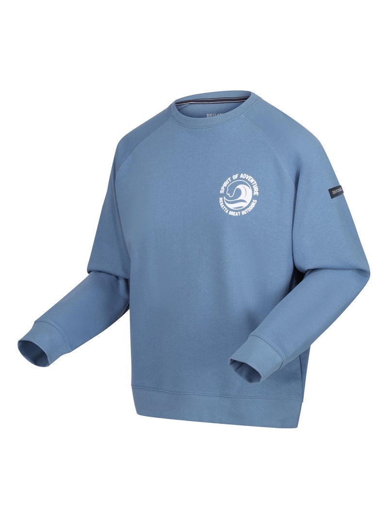 Regatta - Sweat motif/style ondulé NITHSDALE Bleu - Kiabi