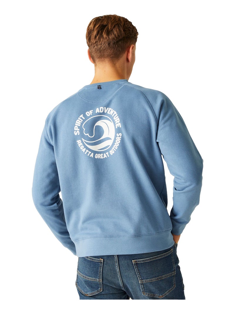 Regatta - Sweat motif/style ondulé NITHSDALE Bleu - Kiabi