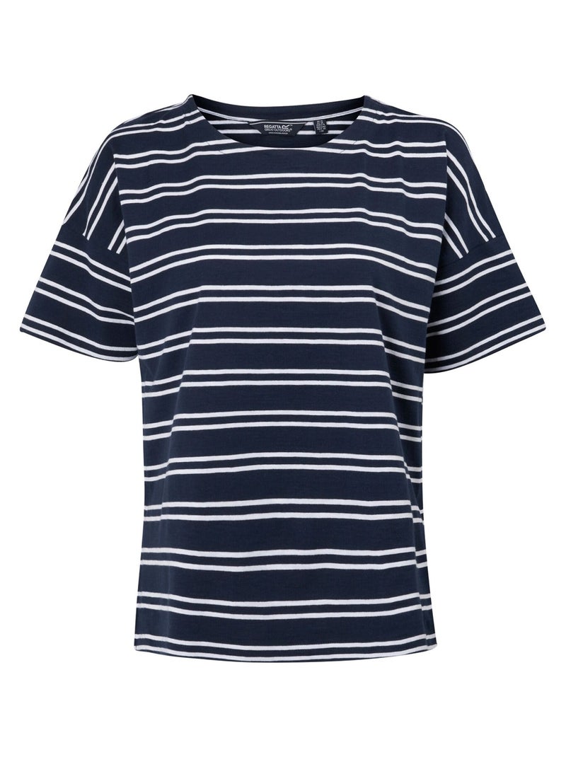 Regatta - T-shirt ABAYA Bleu Bleu marine Blanc - Kiabi