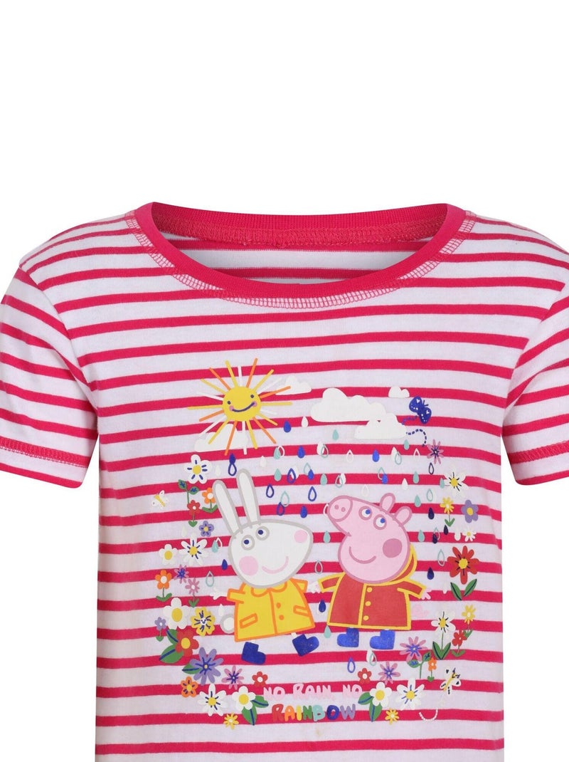 T-shirt manches courtes Oeko-Tex motif imprimé tigre 'Miniman' - Jaune