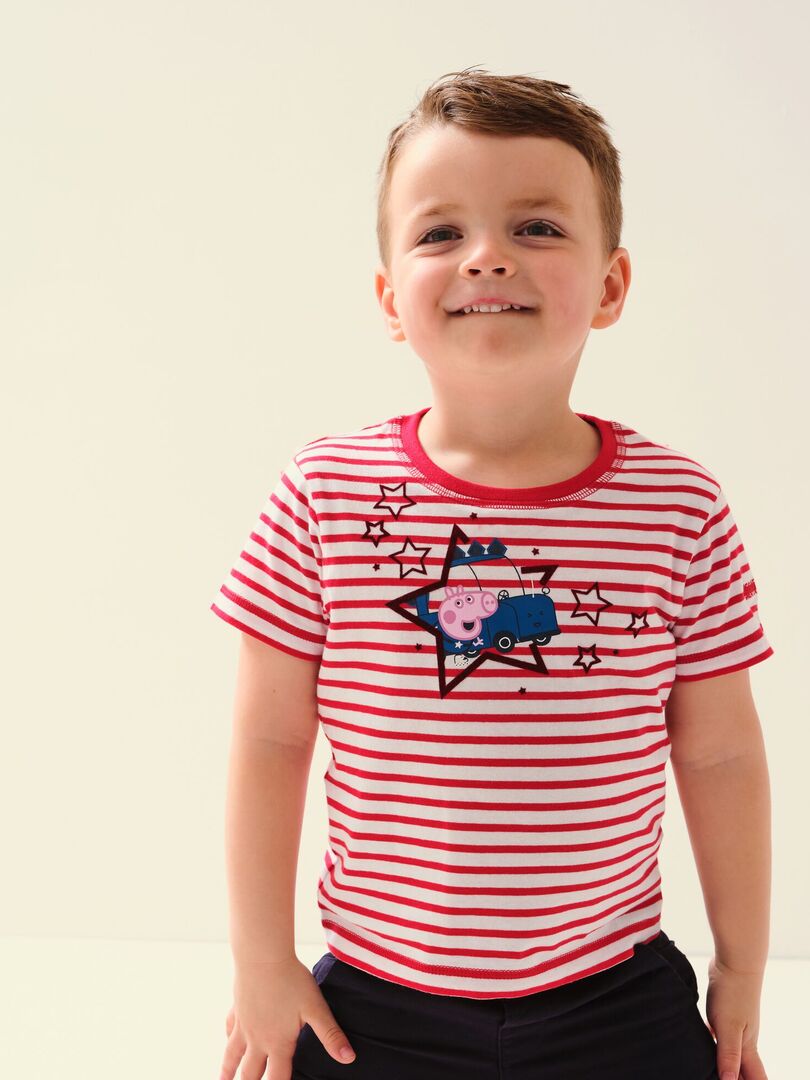 T-shirt baseball blanc et rouge t-shirts