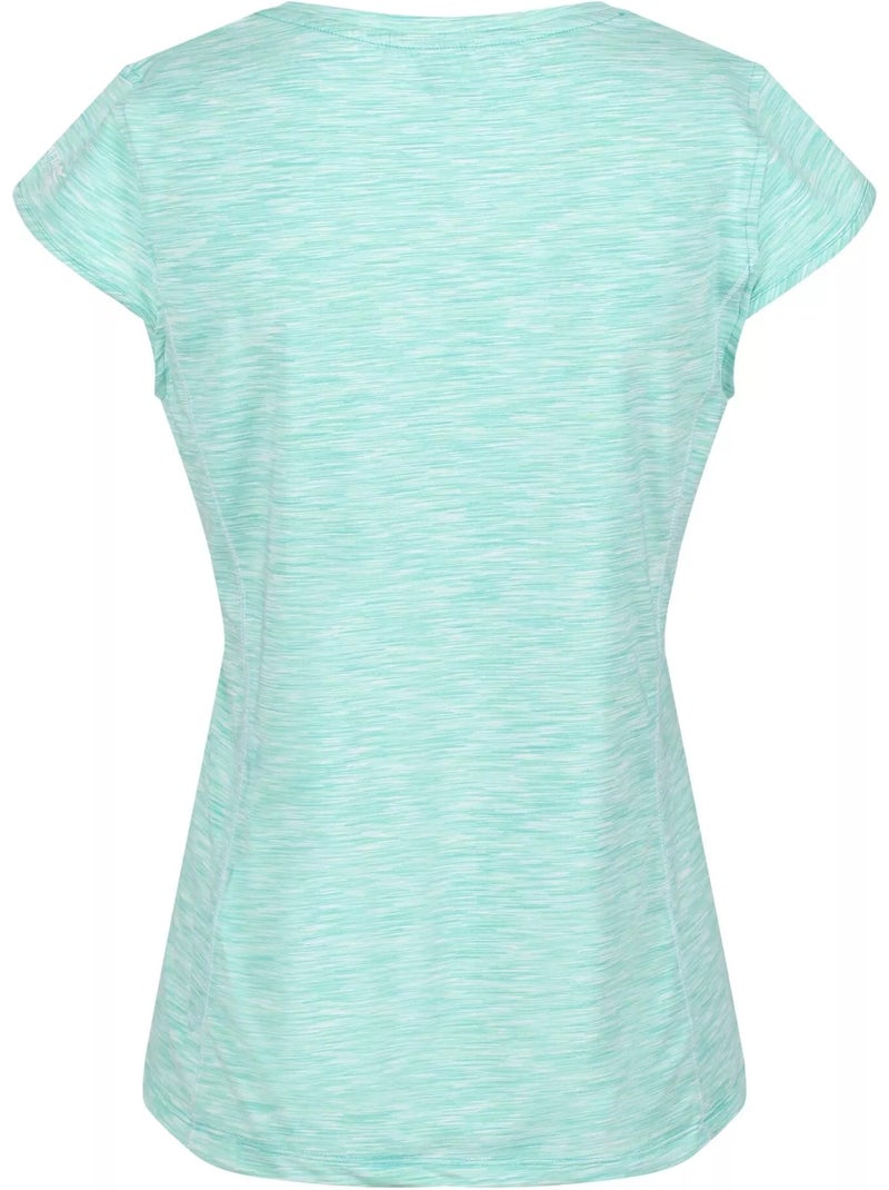 Regatta - T-shirt chiné manches courtes HYPERDIMENSION Bleu aqua - Kiabi