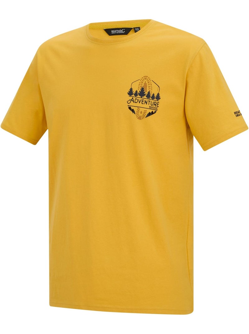 Regatta - T-shirt CLINE ADVENTURE Jaune foncé - Kiabi