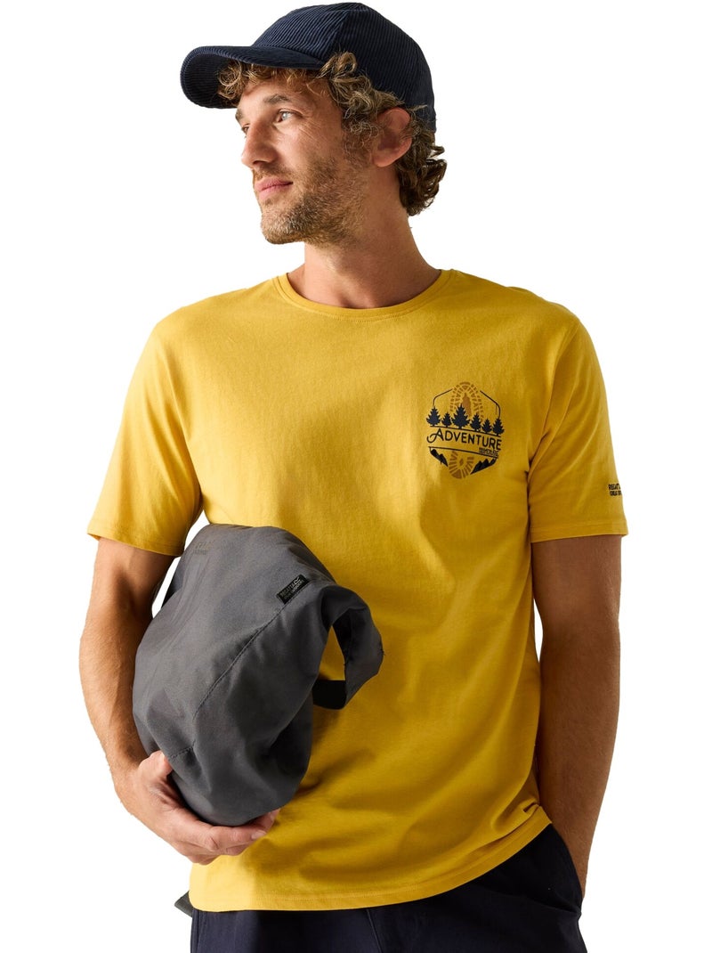 Regatta - T-shirt CLINE ADVENTURE Jaune foncé - Kiabi