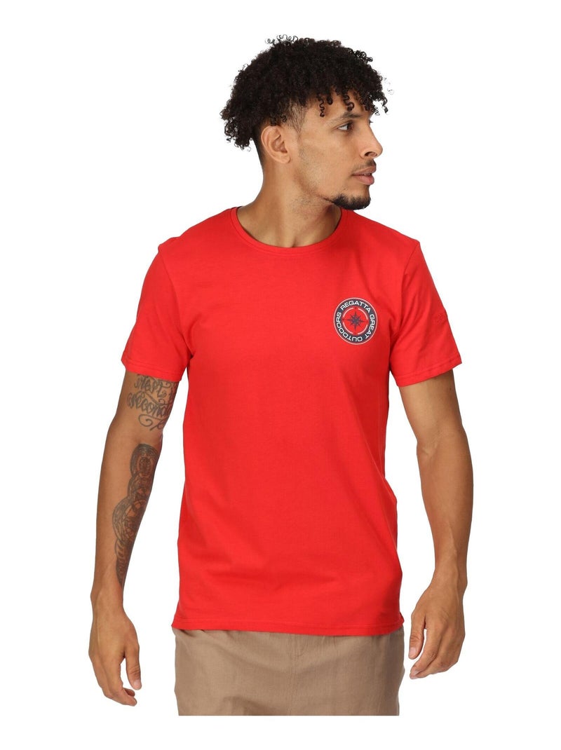 Regatta - T-shirt CLINE Rouge foncé - Kiabi
