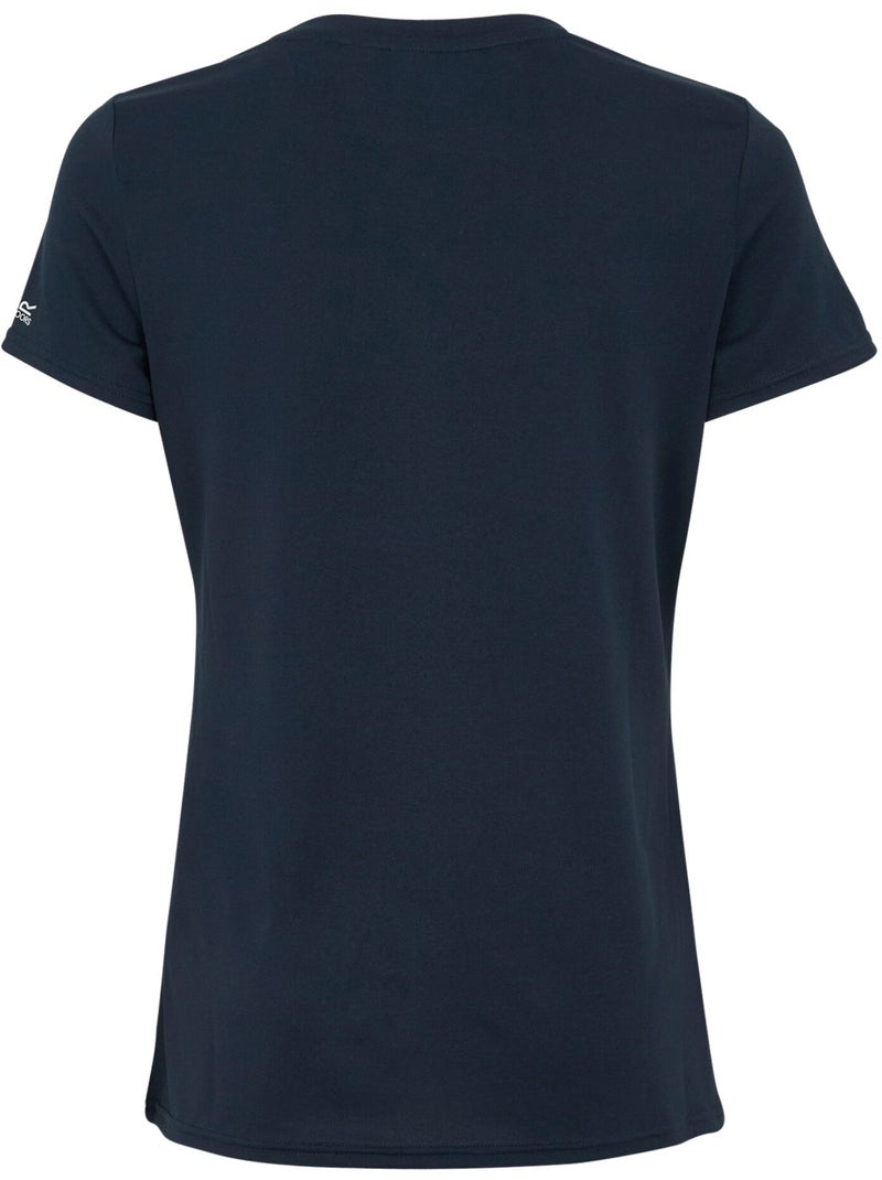 Regatta - T-shirt extensible motif/style fleurs FINGAL Bleu marine - Kiabi