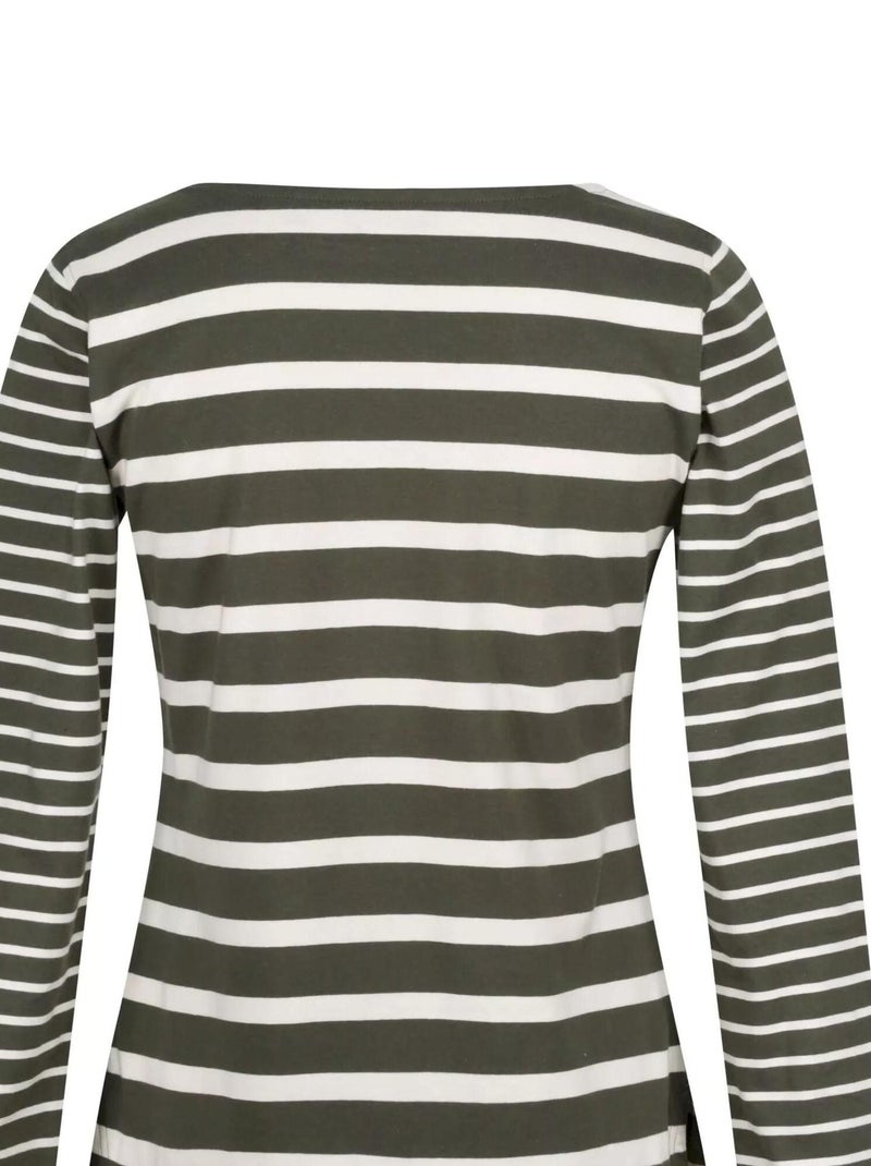 Regatta Farida T-Shirt Donna In Cotone A Righe - Morbida E Fresca, Con Orlo Curvo, Perfetta Per L'Estate - 4