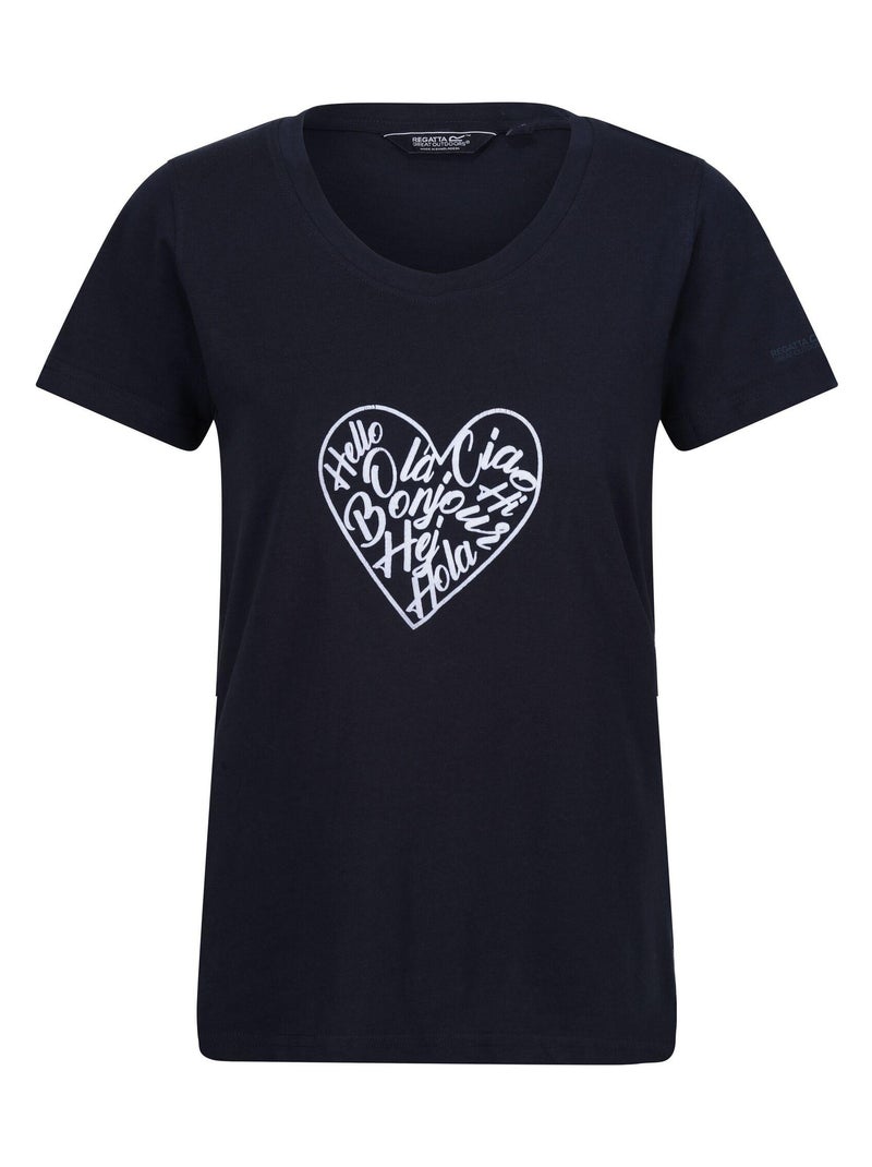 Regatta - T-shirt FILANDRA AMORE Bleu marine - Kiabi