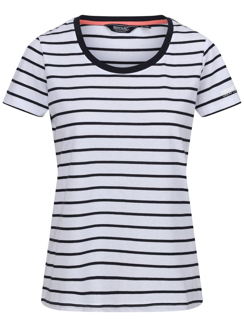 Regatta - T-shirt FILANDRA Blanc Bleu - Kiabi