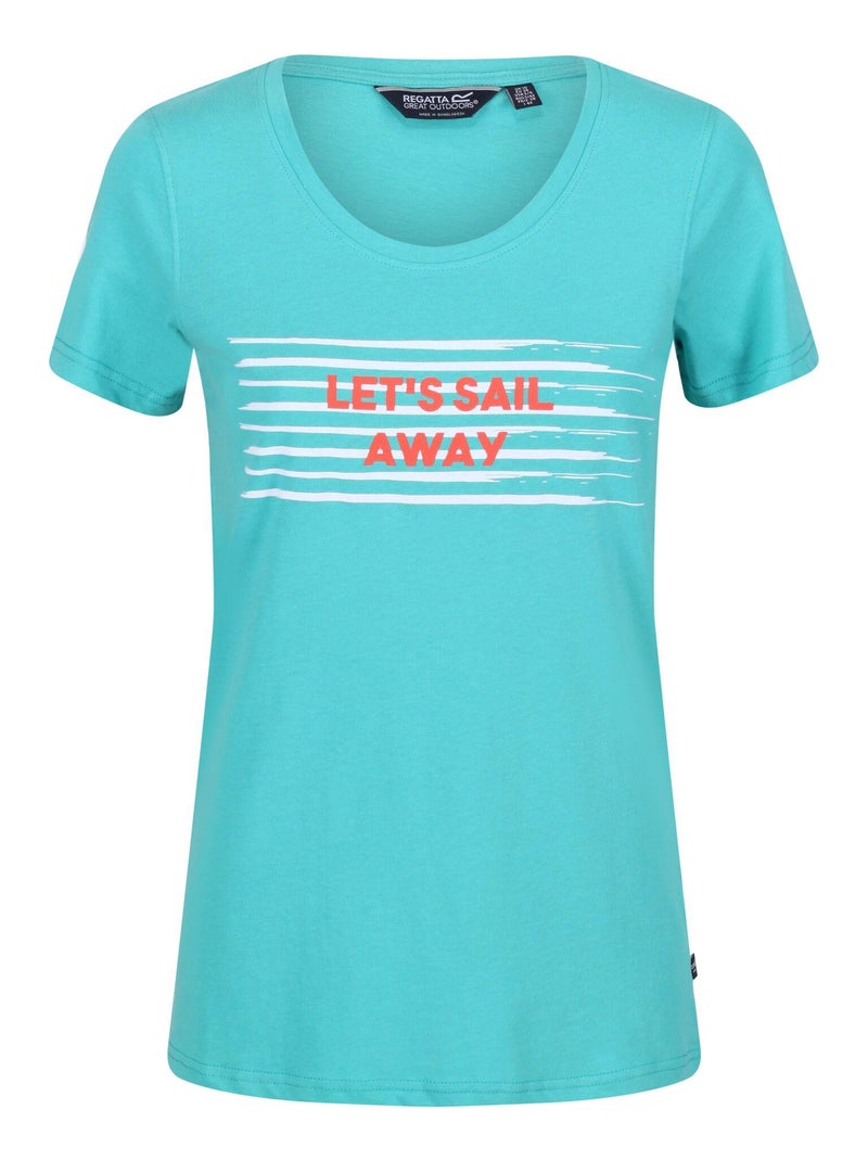 Regatta - T-shirt FILANDRA Bleu turquoise - Kiabi