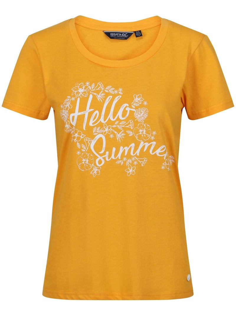 Regatta - T-shirt FILANDRA HELLO SUMMER Jaune - Kiabi