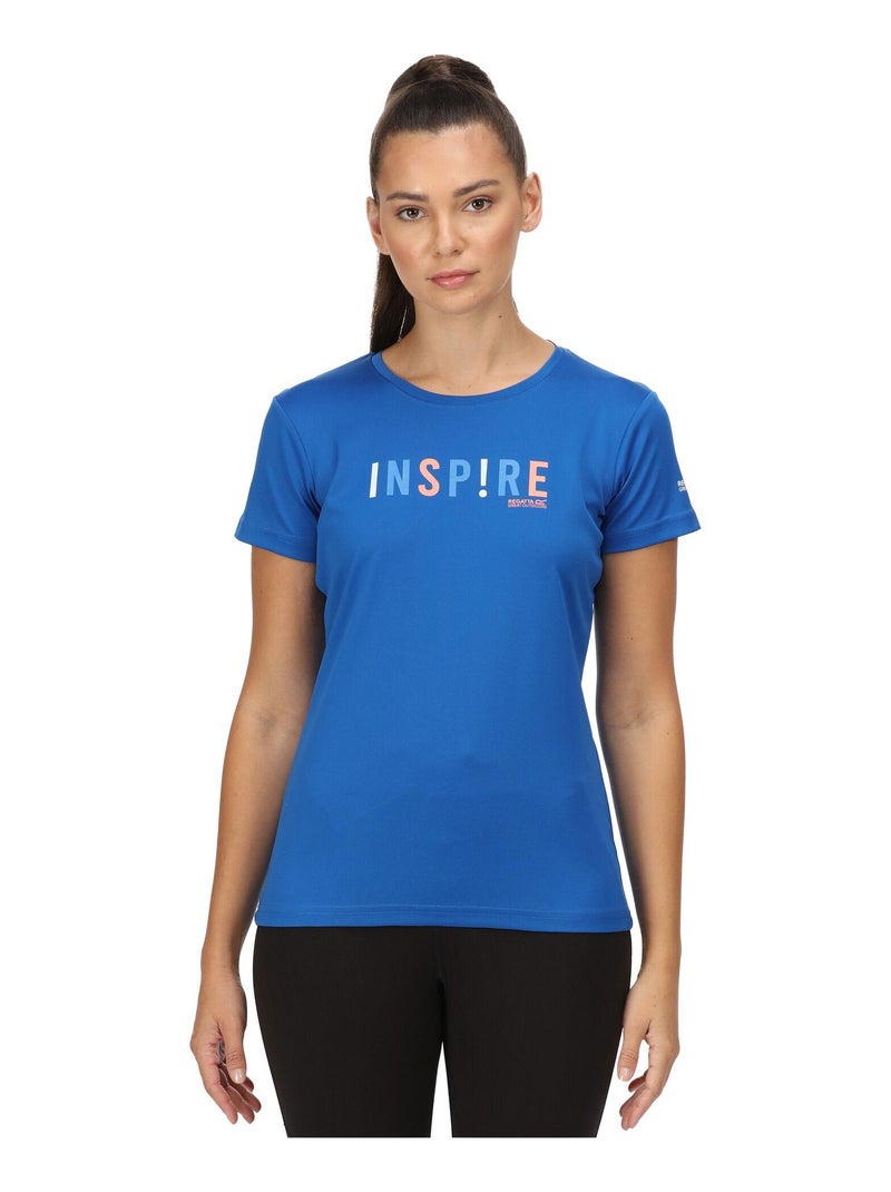 Regatta Fingal T-Shirt Donna Scollo A V | Asciugatura Rapida, Protezione UV 40+, Riciclata