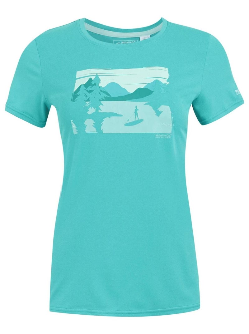 Regatta - T-shirt FINGAL Bleu turquoise - Kiabi