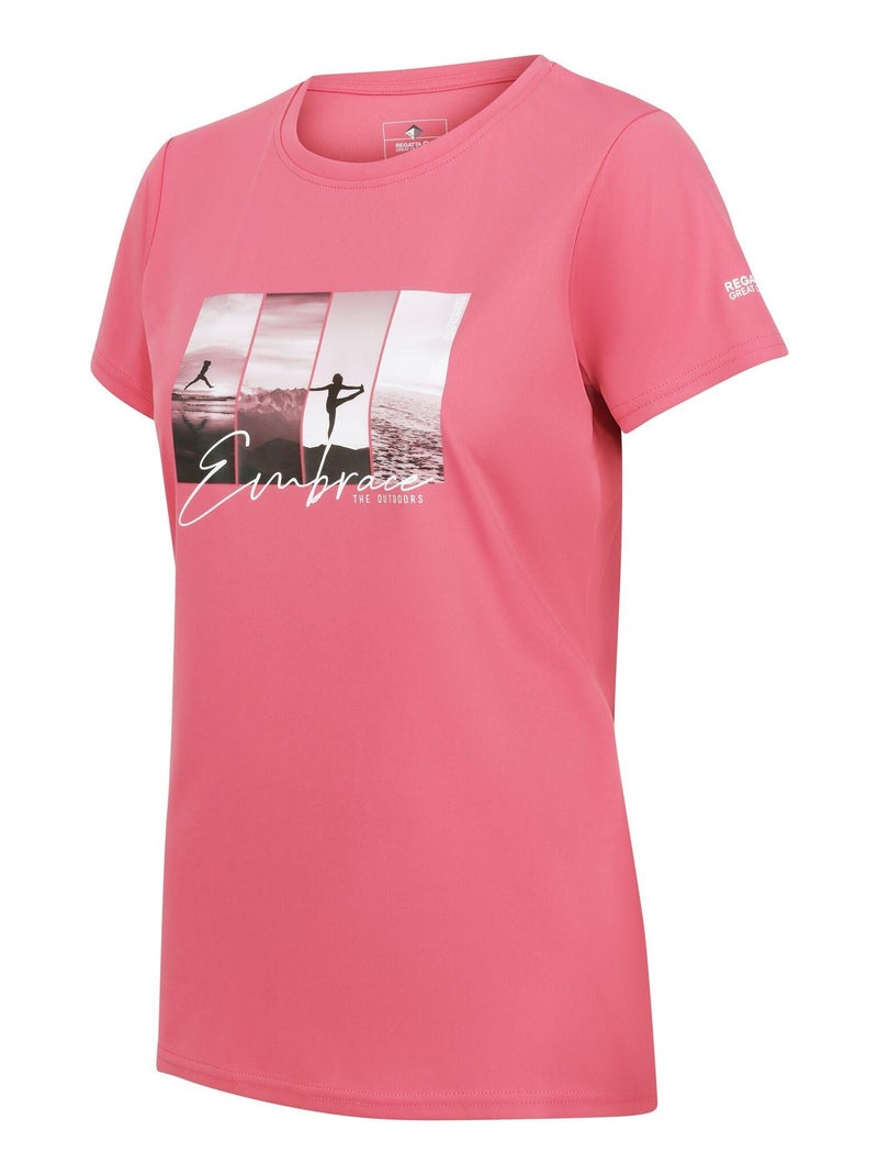 Regatta - T-shirt FINGAL EMBRACE THE OUTDOORS Rose - Kiabi