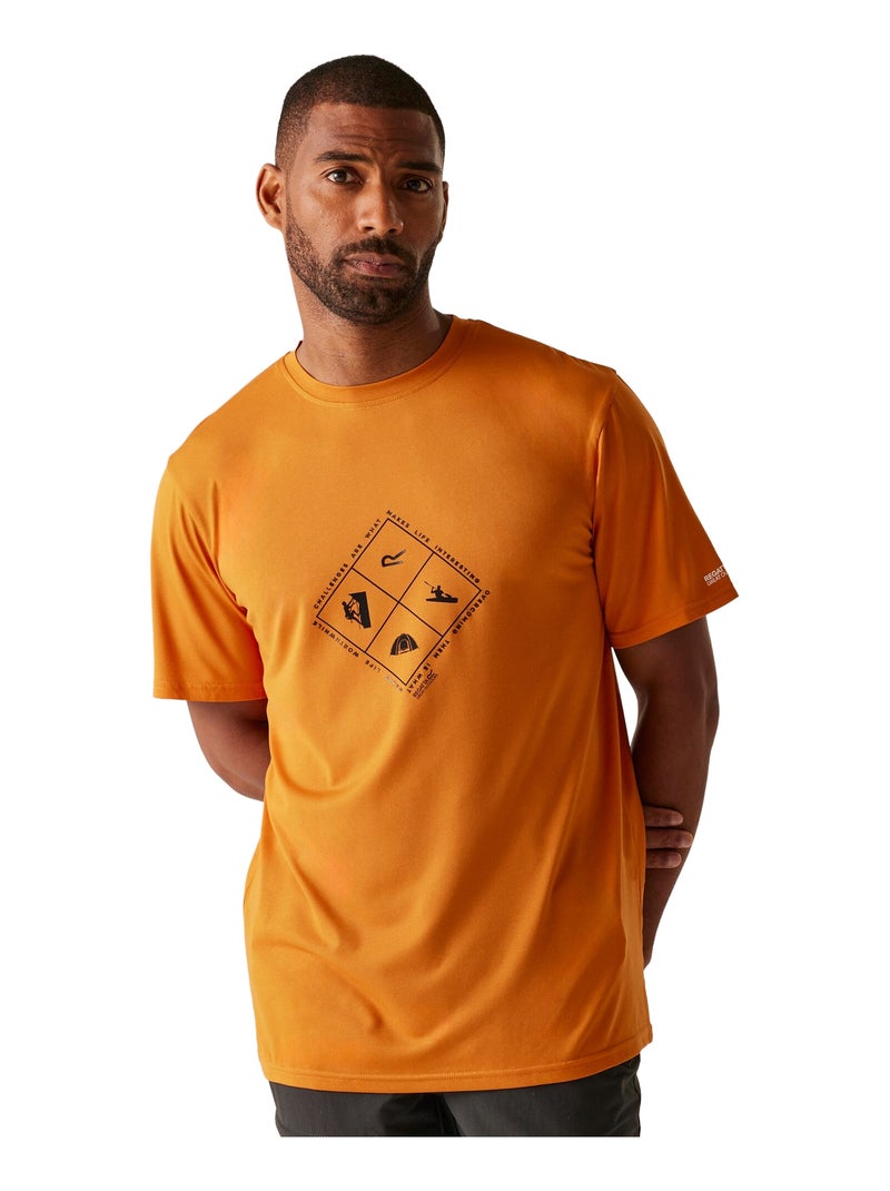 Regatta - T-shirt FINGAL Orange mandarine - Kiabi