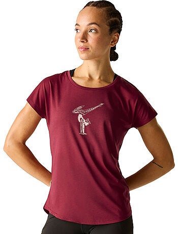Regatta - T-shirt léger motif/style posture de yoga SERENITY
