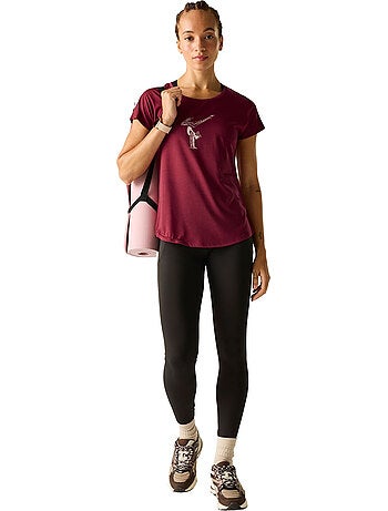 Regatta - T-shirt léger motif/style posture de yoga SERENITY