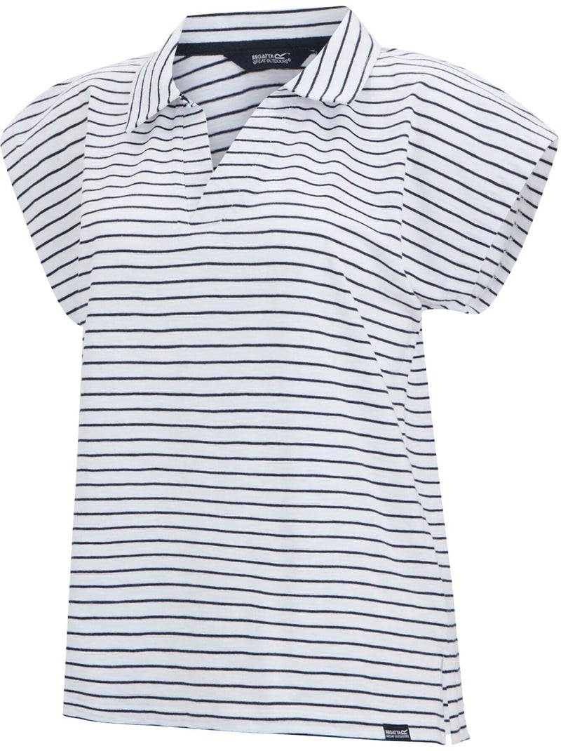 Regatta - T-shirt LORANA Blanc Bleu - Kiabi