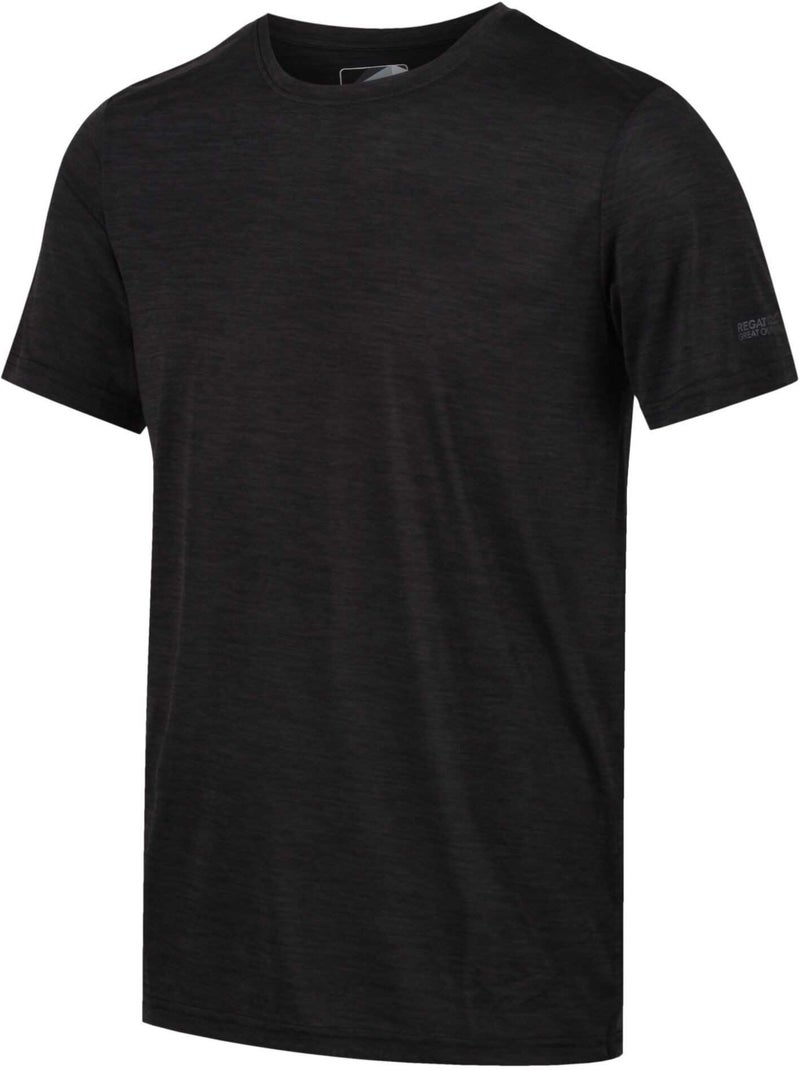 Regatta - T-shirt manches courtes FINGAL EDITION Noir ébène - Kiabi