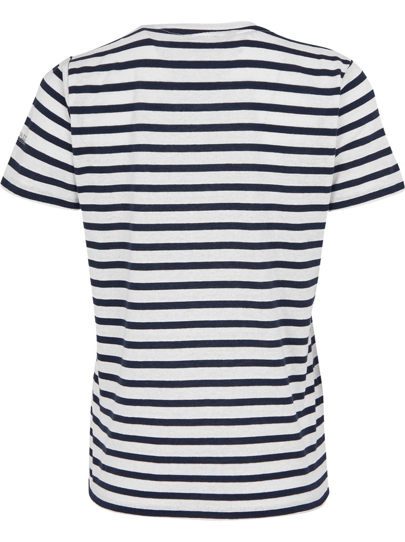 Regatta - T-shirt manches courtes motif/style à rayures BAYLETTA Blanc - Kiabi
