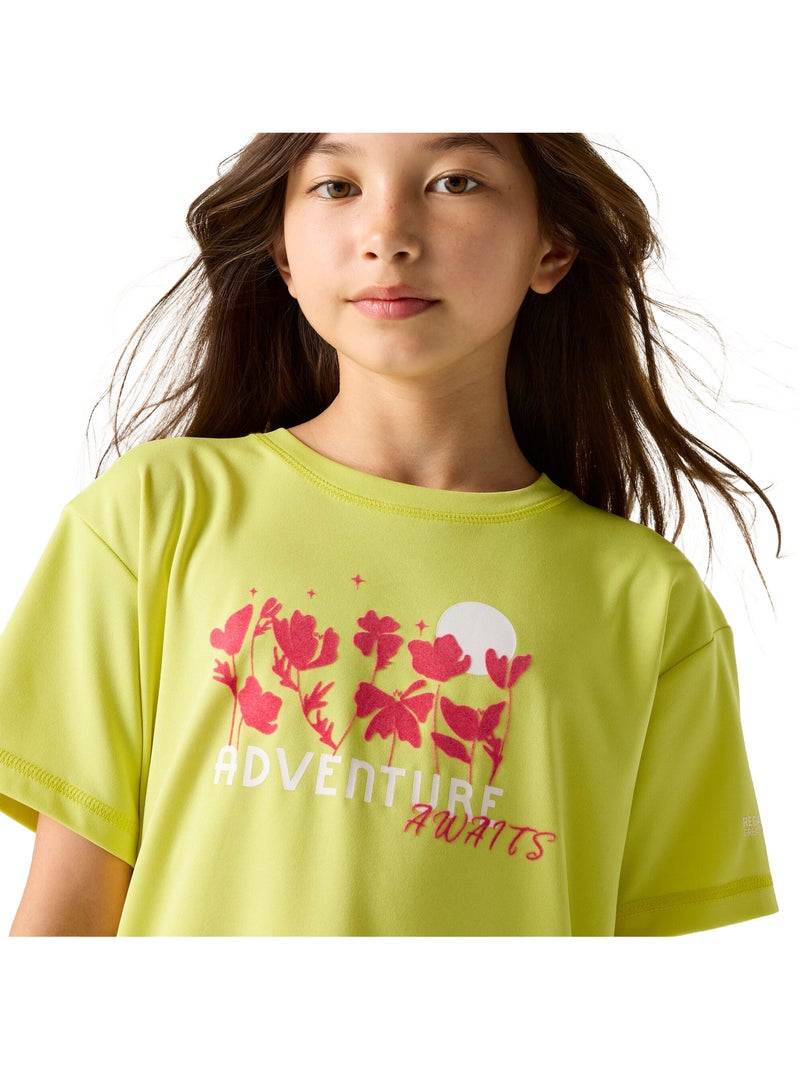 Regatta - T-shirt manches courtes motif/style fleurs ARIA Jaune clair - Kiabi