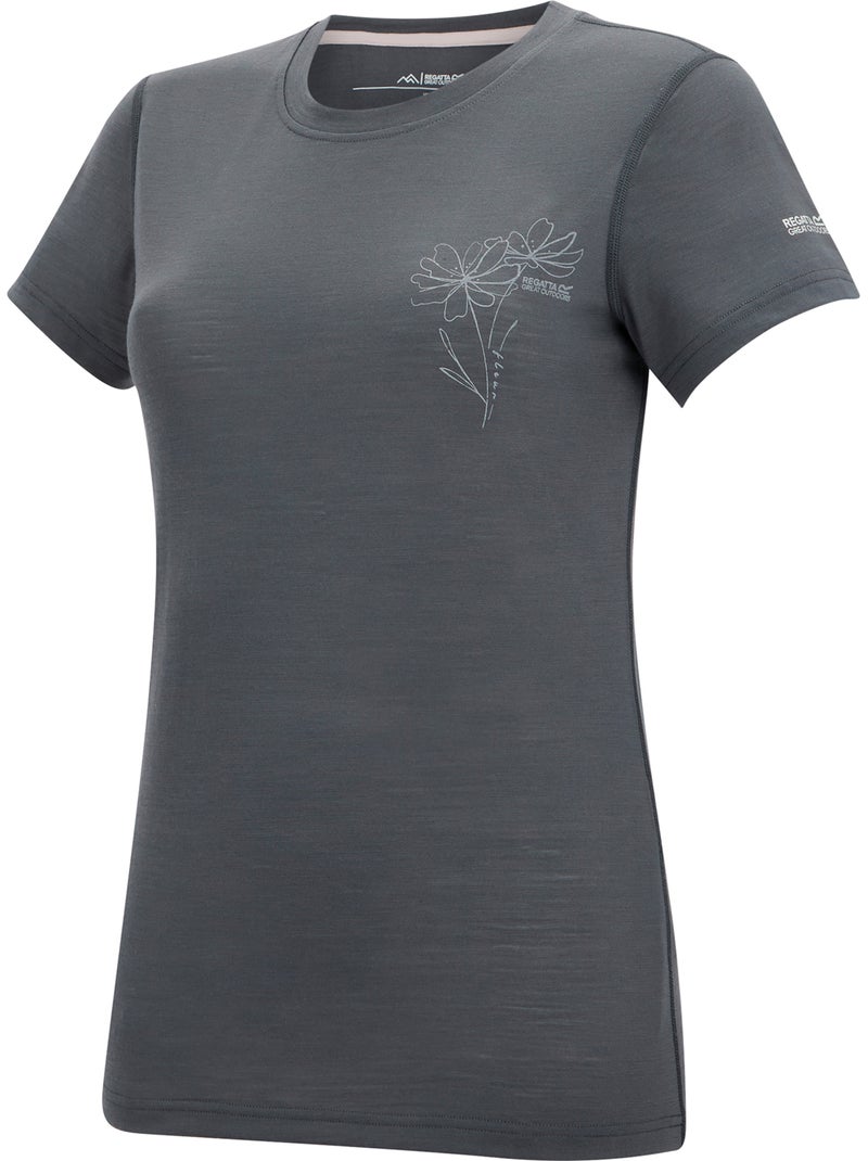 Regatta - T-shirt manches courtes motif/style fleurs ESCADE Gris foncé - Kiabi