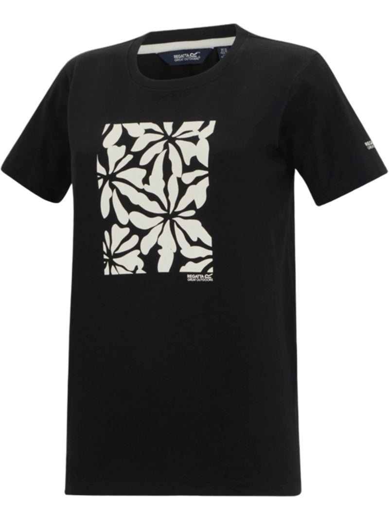Regatta - T-shirt manches courtes motif/style floral FILANDRA Noir - Kiabi