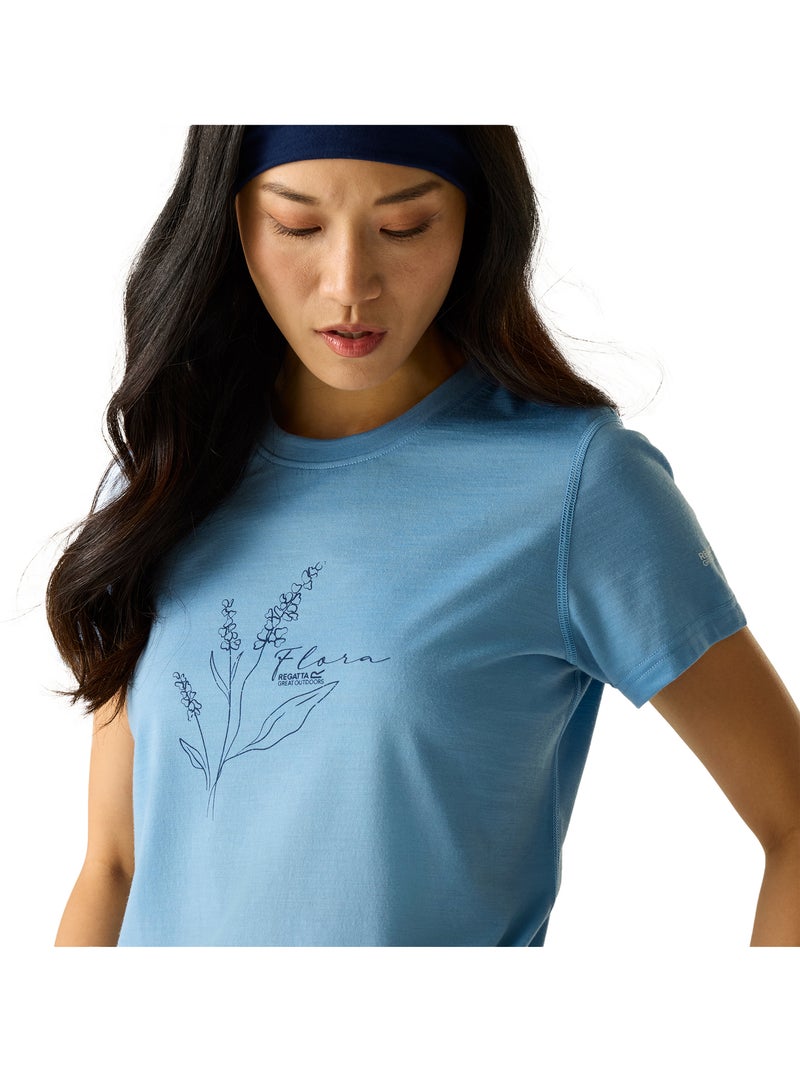 Regatta - T-shirt manches courtes motif/style lavande ESCADE Bleu - Kiabi