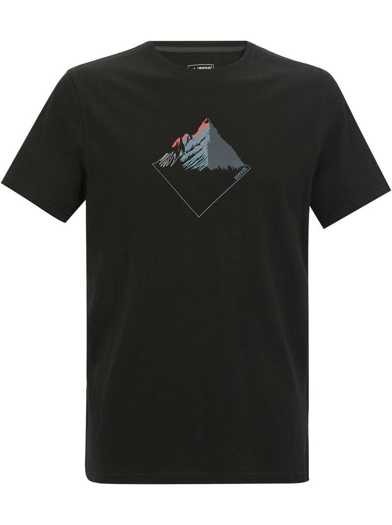 Regatta - T-shirt manches courtes motif/style montagne BREEZED Noir - Kiabi